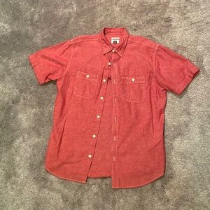 Red Short Sleeve Buttonup